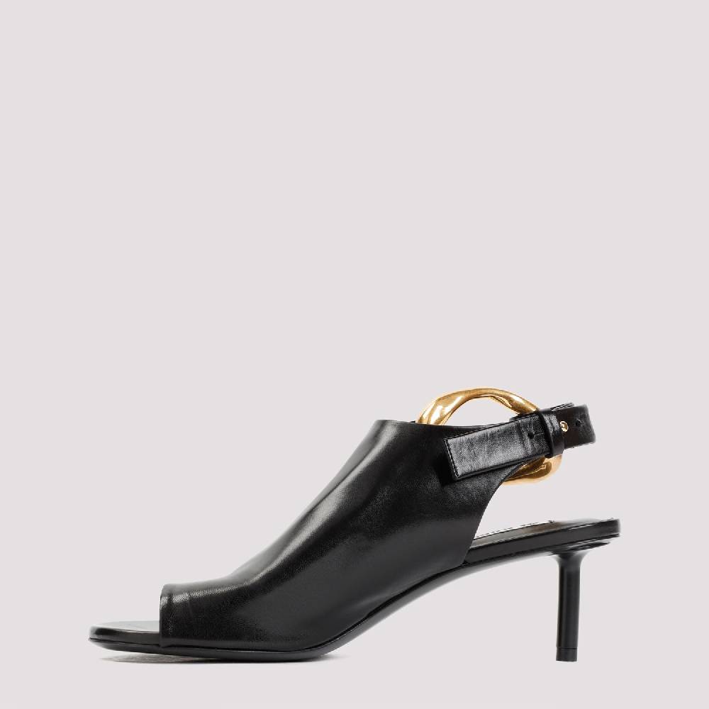 JIL SANDER  Décolleté Slingback in Pelle Nera Jil Sander con Tacco 5cm Acquista Ora