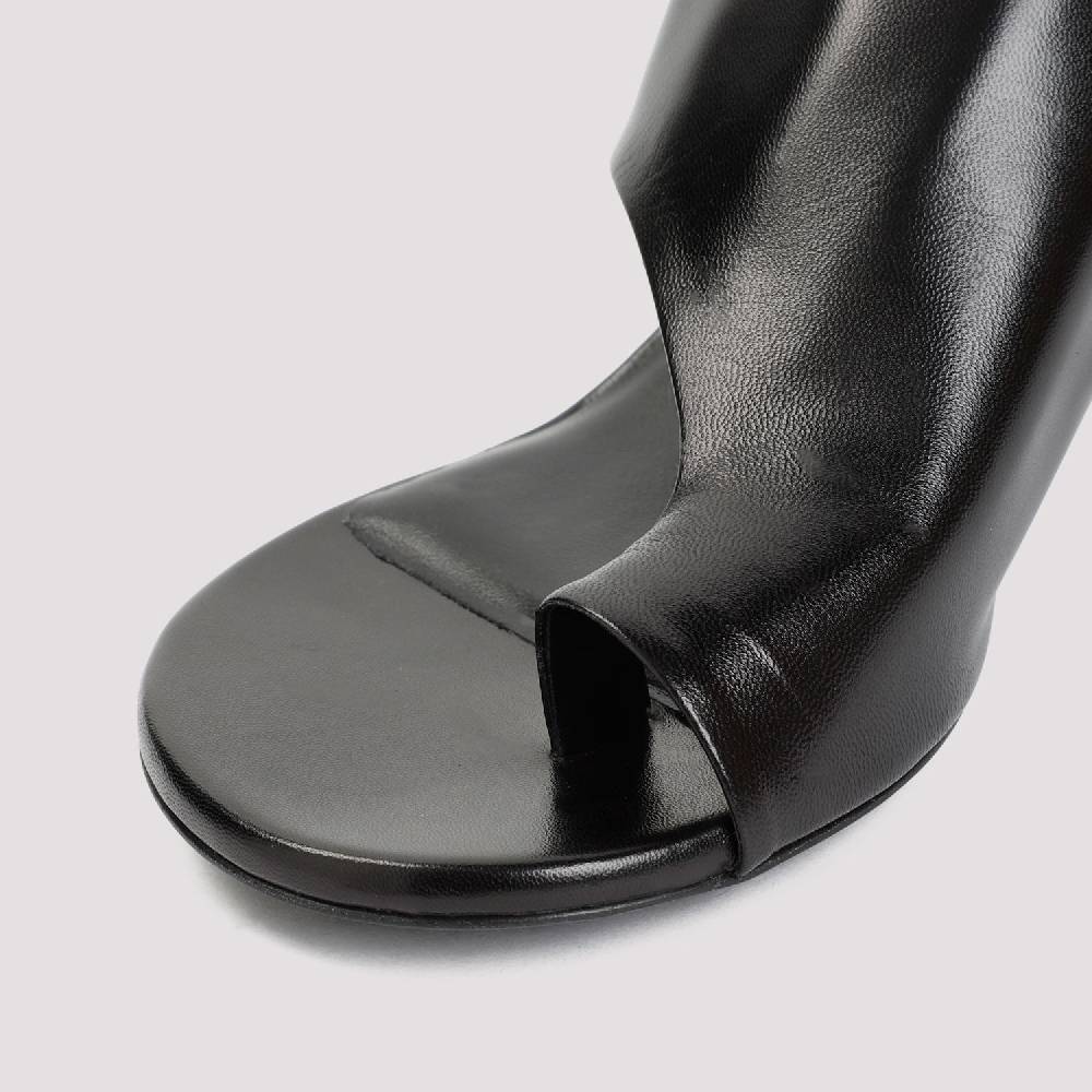 JIL SANDER  Décolleté Slingback in Pelle Nera Jil Sander con Tacco 5cm Acquista Ora