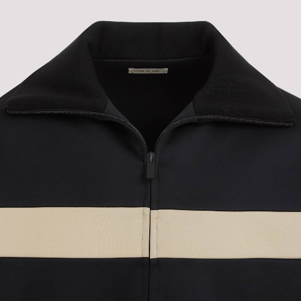 FEAR OF GOD  Giacca Uomo Fear of God Nera in Nylon con Striscia Consegna Veloce