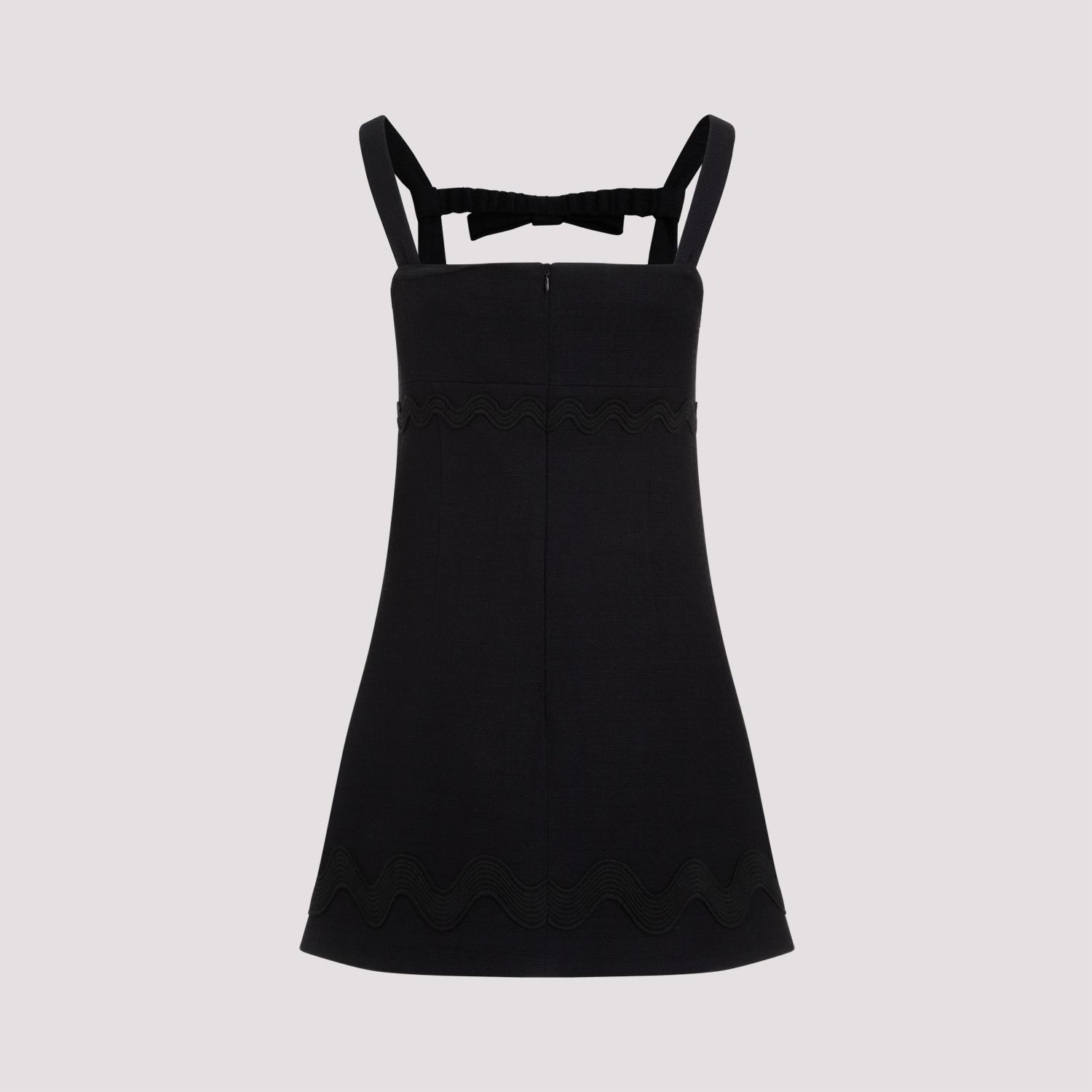 PATOU  Abito Mini Nero in Cotone con Fiocco PATOU Shopping Online