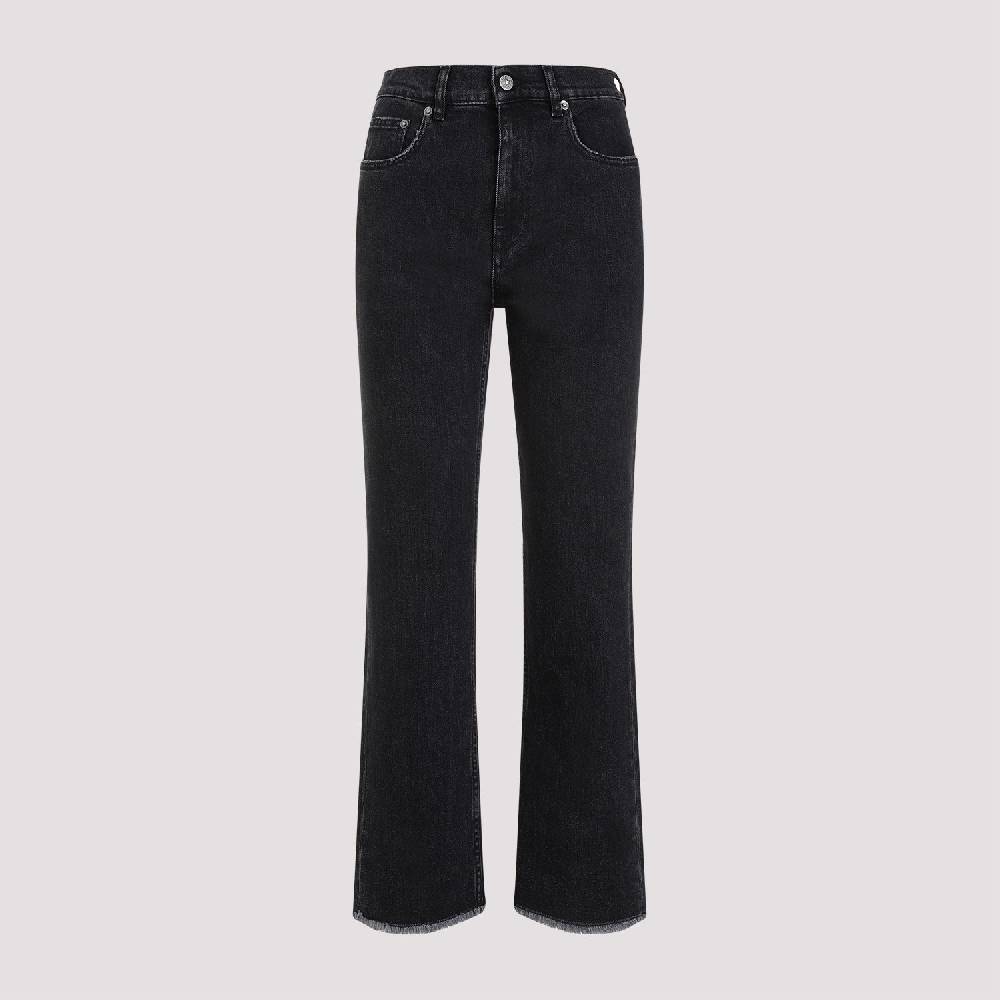 GOLDEN GOOSE  Jeans Svasati Cropped Cotone Nero Golden Goose Affare Del Giorno