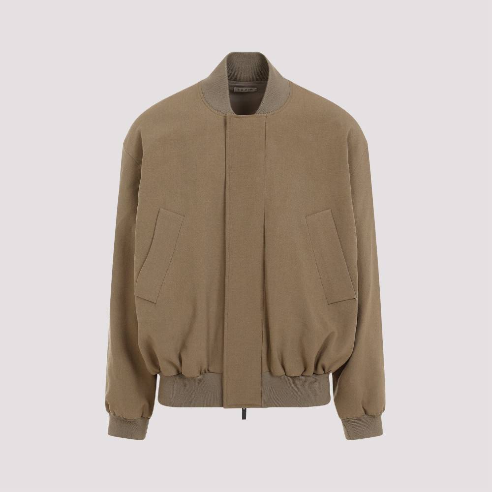 FEAR OF GOD  Bomber Uomo Lana Marrone Fear of God Sottocosto
