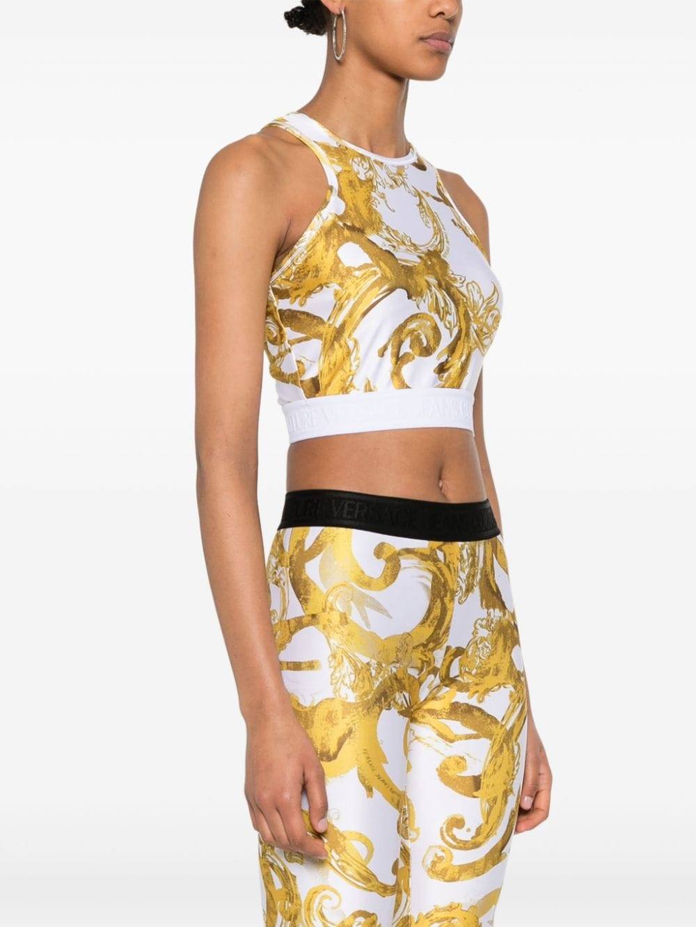 VERSACE JEANS COUTURE  Top Bianco Versace Jeans Couture per Donne Economico