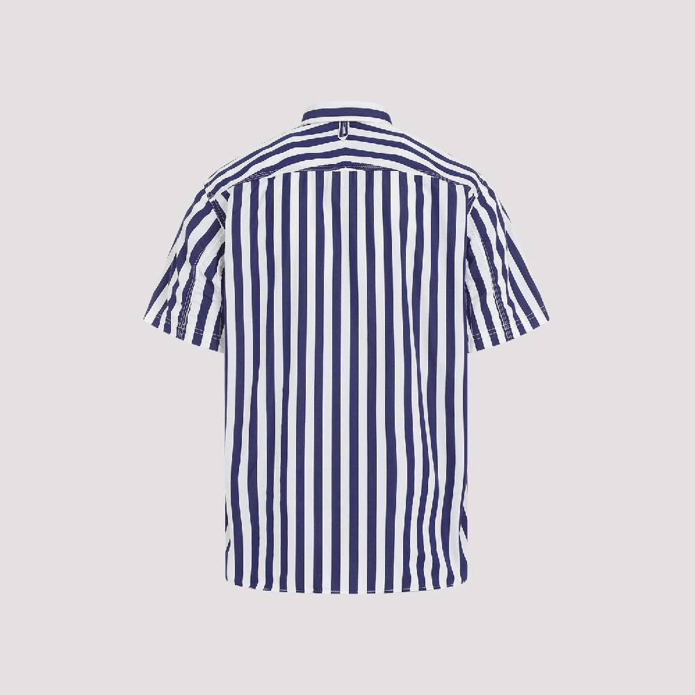JUNYA WATANABE  Camicia a Righe Cotone Junya Watanabe - Bianco/Marina Online