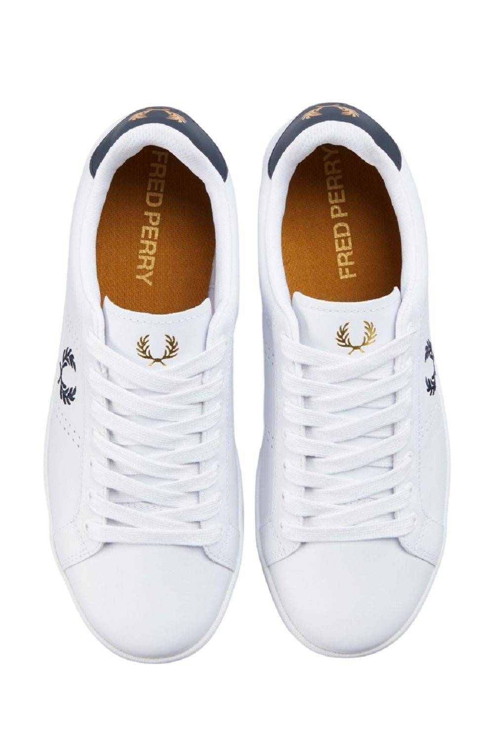 FRED PERRY  Sneakers in Pelle Bianca Fred Perry B721 - Scarpe Sportive da Uomo In Vendita