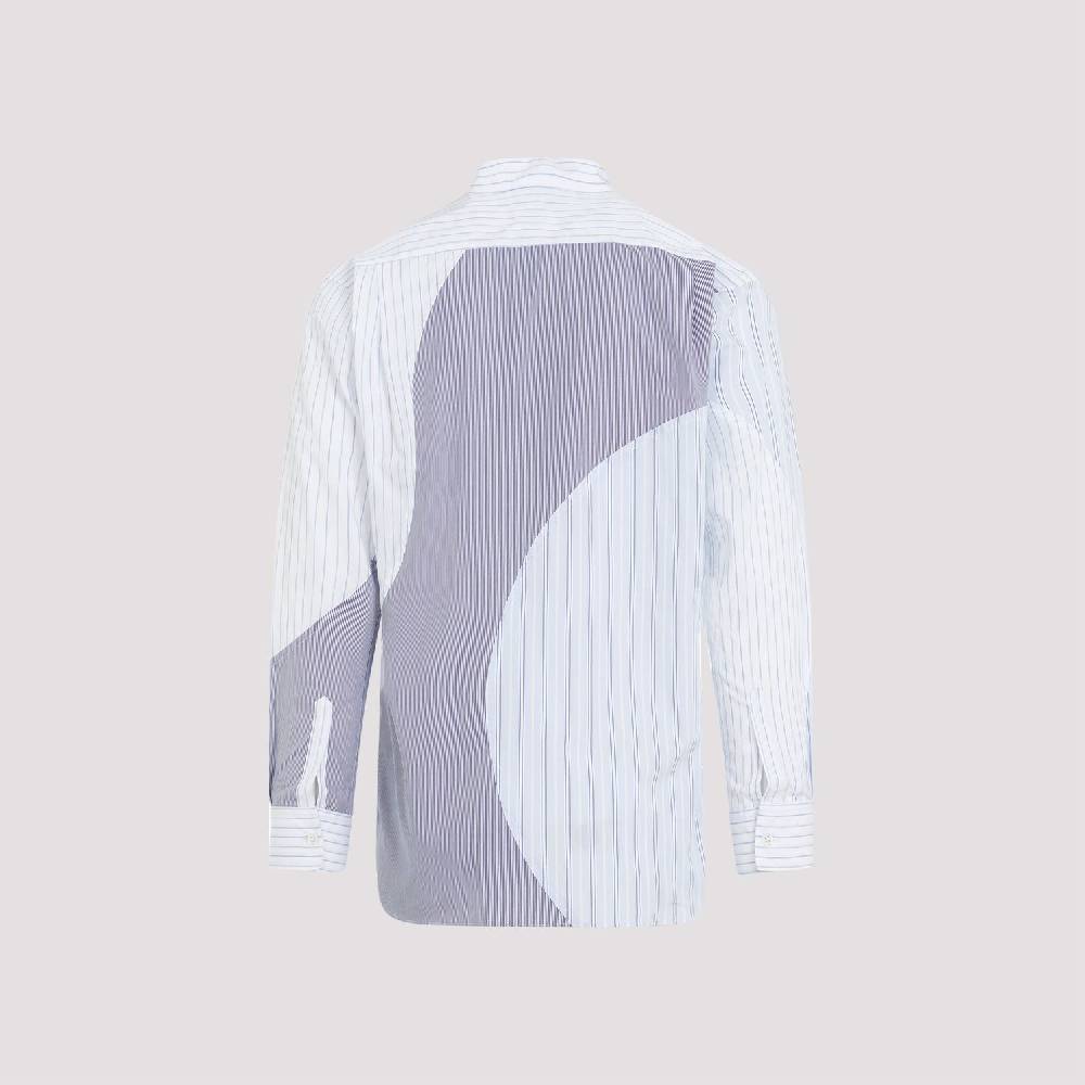 COMME DES GARÇONS SHIRT  Camicia Uomo Patchwork Blu in Cotone - COMME DES GARÇONS SHIRT Vendita Calda
