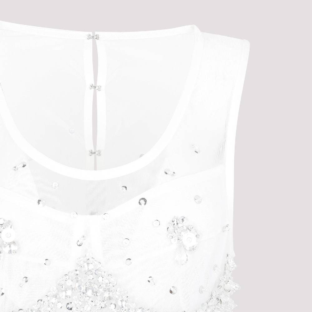 BOTTEGA VENETA  Abito Frange e Cristalli Bianco Bottega Veneta Affare Del Giorno