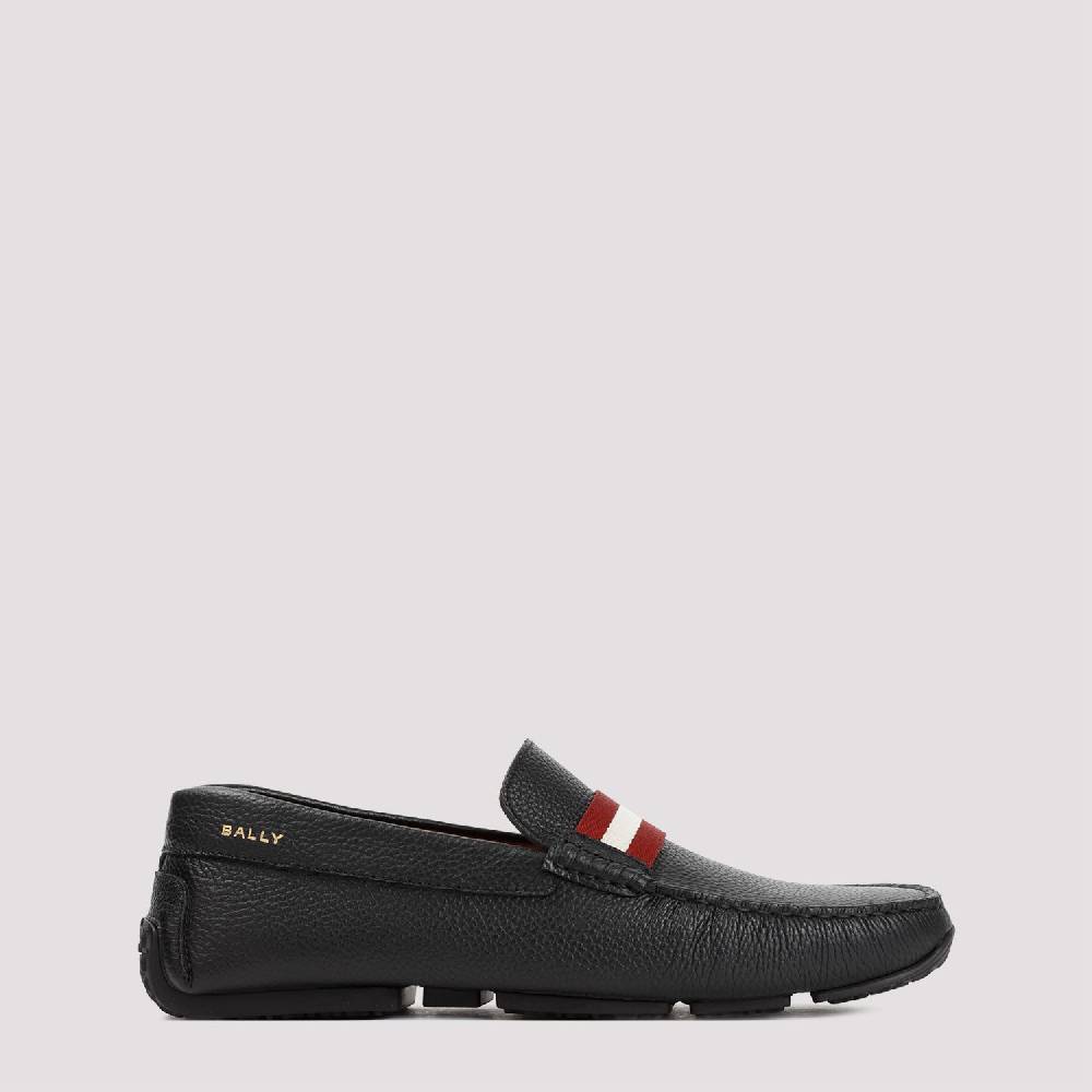 BALLY  Mocassini da Uomo in Vitello Nero Grana Bally Italy