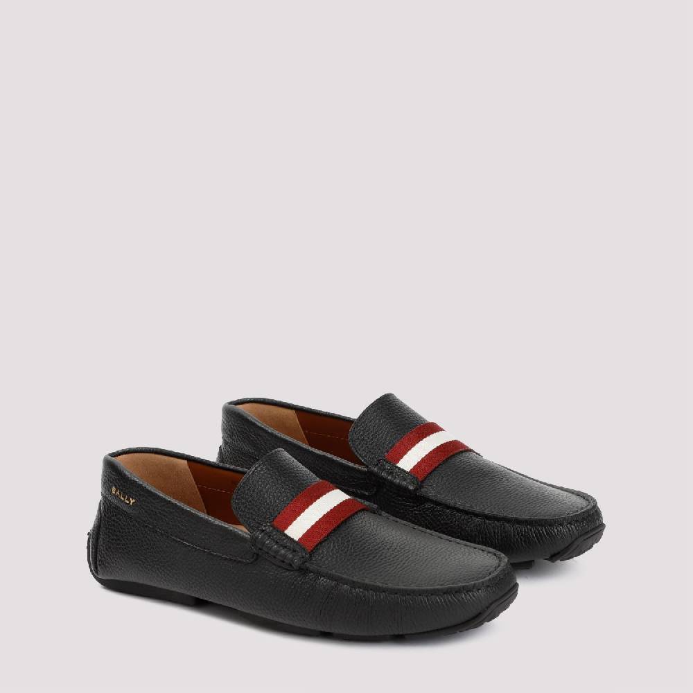 BALLY  Mocassini da Uomo in Vitello Nero Grana Bally Italy