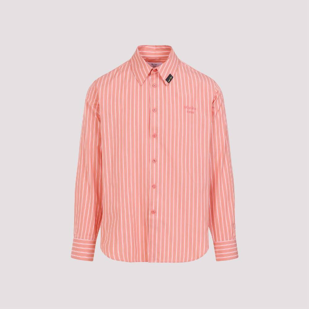 MARTINE ROSE  Camicia a Righe Giallo & Arancio in Cotone per Uomo di Martine Rose Consegna Veloce