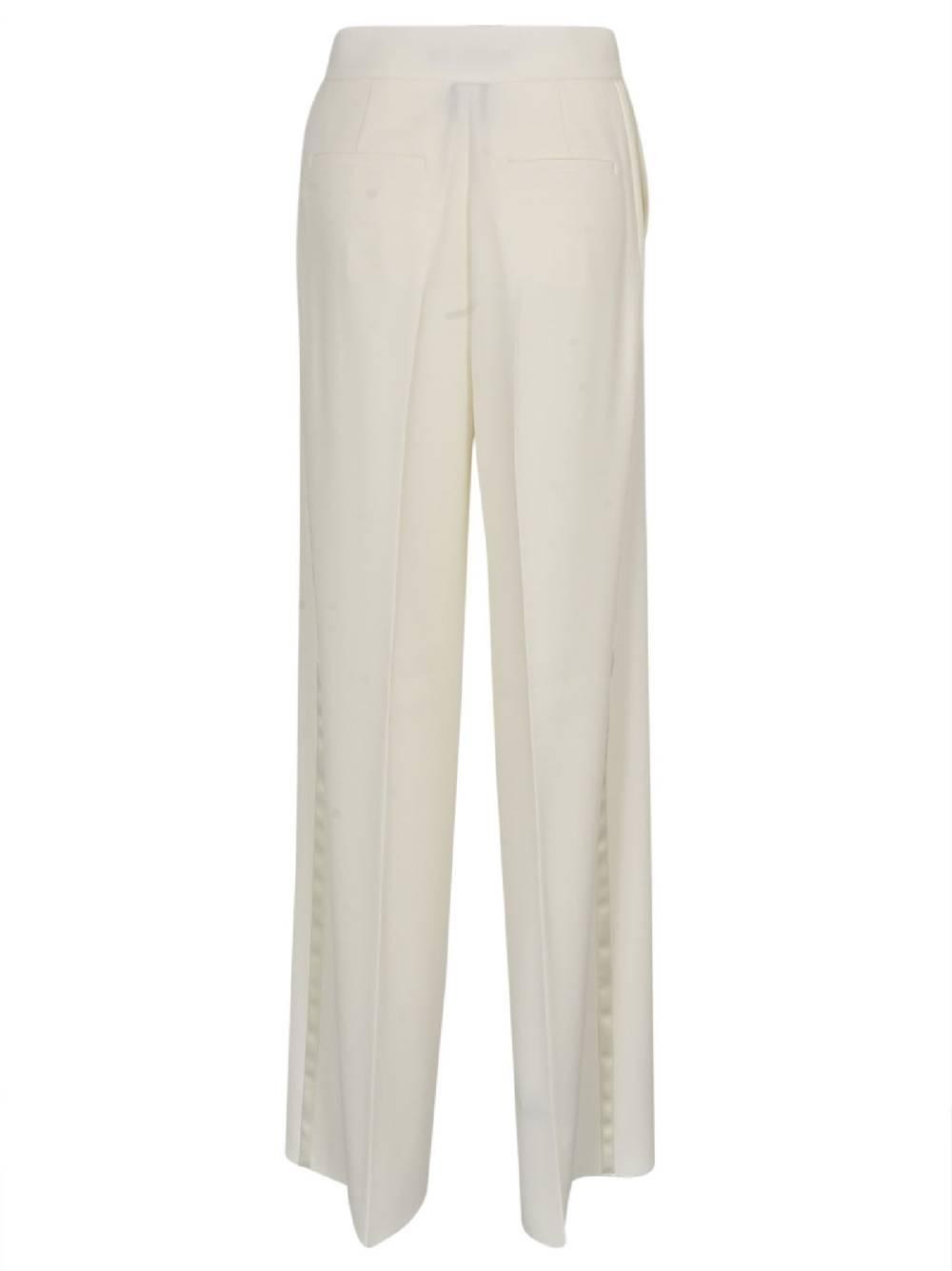MAX MARA PIANOFORTE  Pantaloni Crepe Bianchi Max Mara Pianoforte da Donna Prezzo Ridotto
