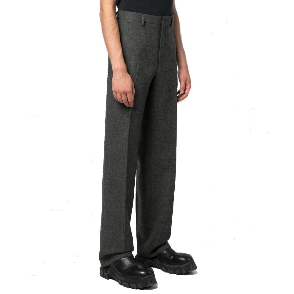 PRADA  Pantaloni Grigi in Lana Vergine Uomo PRADA Sottocosto