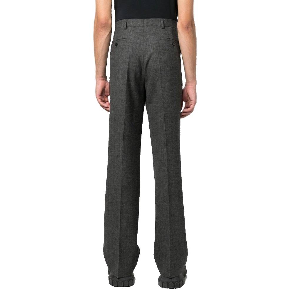 PRADA  Pantaloni Grigi in Lana Vergine Uomo PRADA Sottocosto