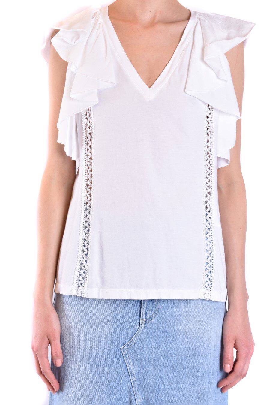 DONDUP  Top Bianco in Cotone DONDUP per Donne Sconto