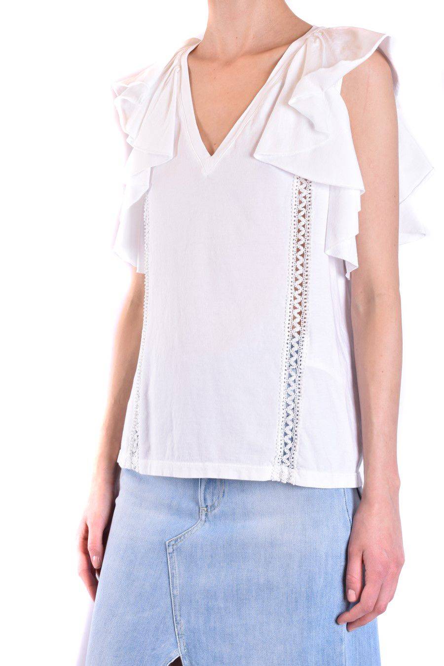 DONDUP  Top Bianco in Cotone DONDUP per Donne Sconto