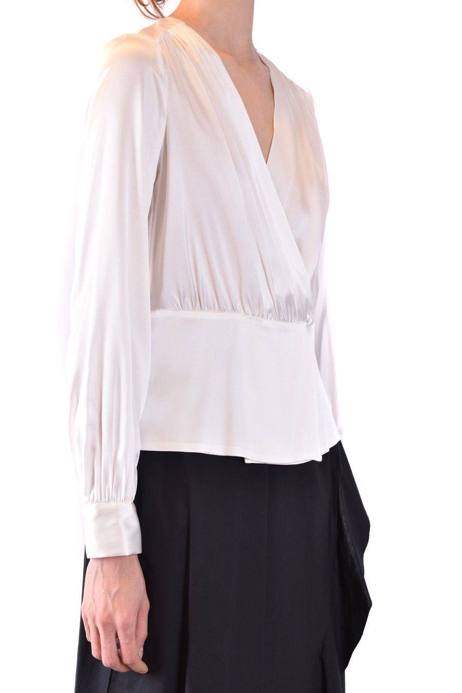 PINKO  Camicia Comfort Fit di Seta Bianca PINKO per Donna Online