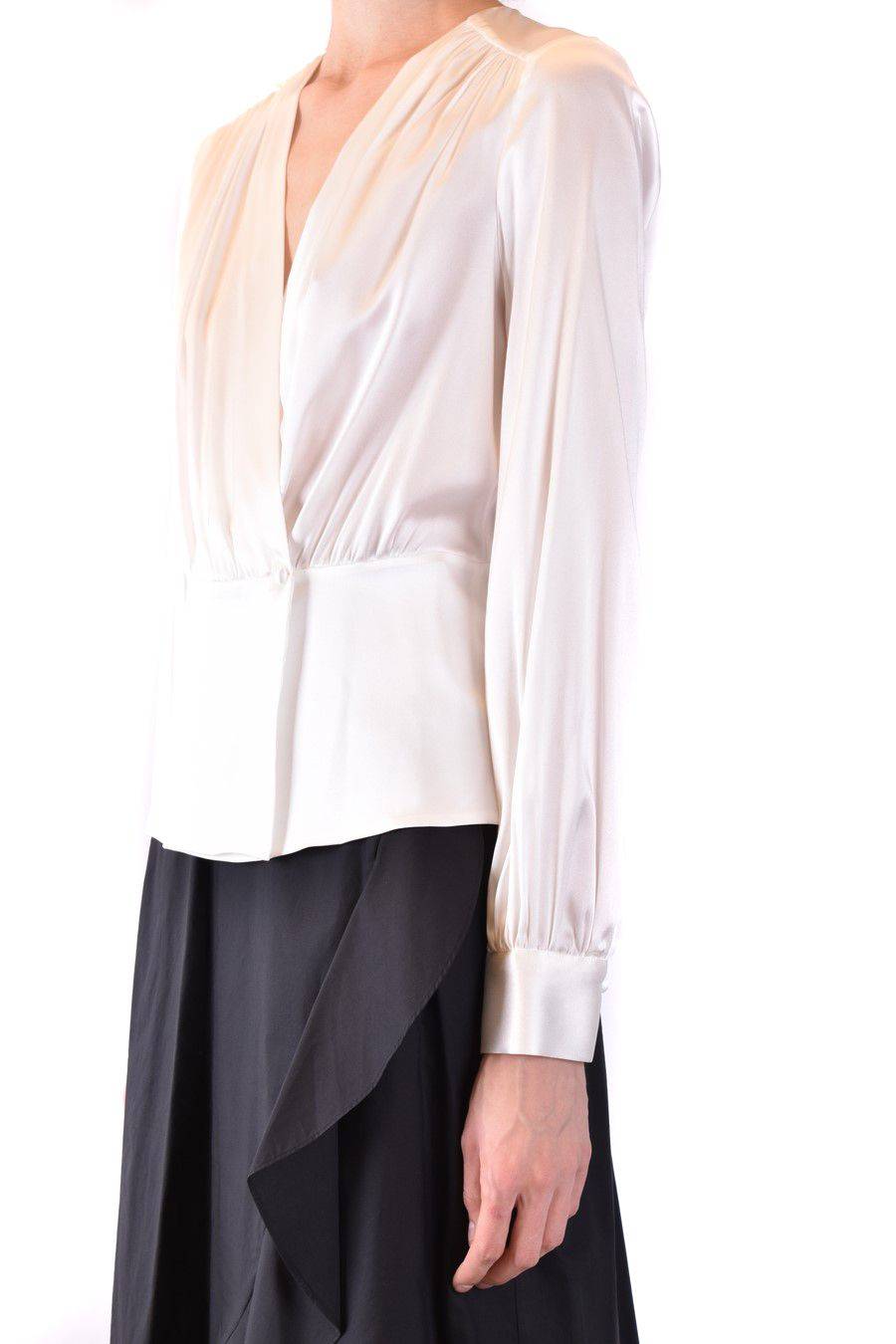 PINKO  Camicia Comfort Fit di Seta Bianca PINKO per Donna Online