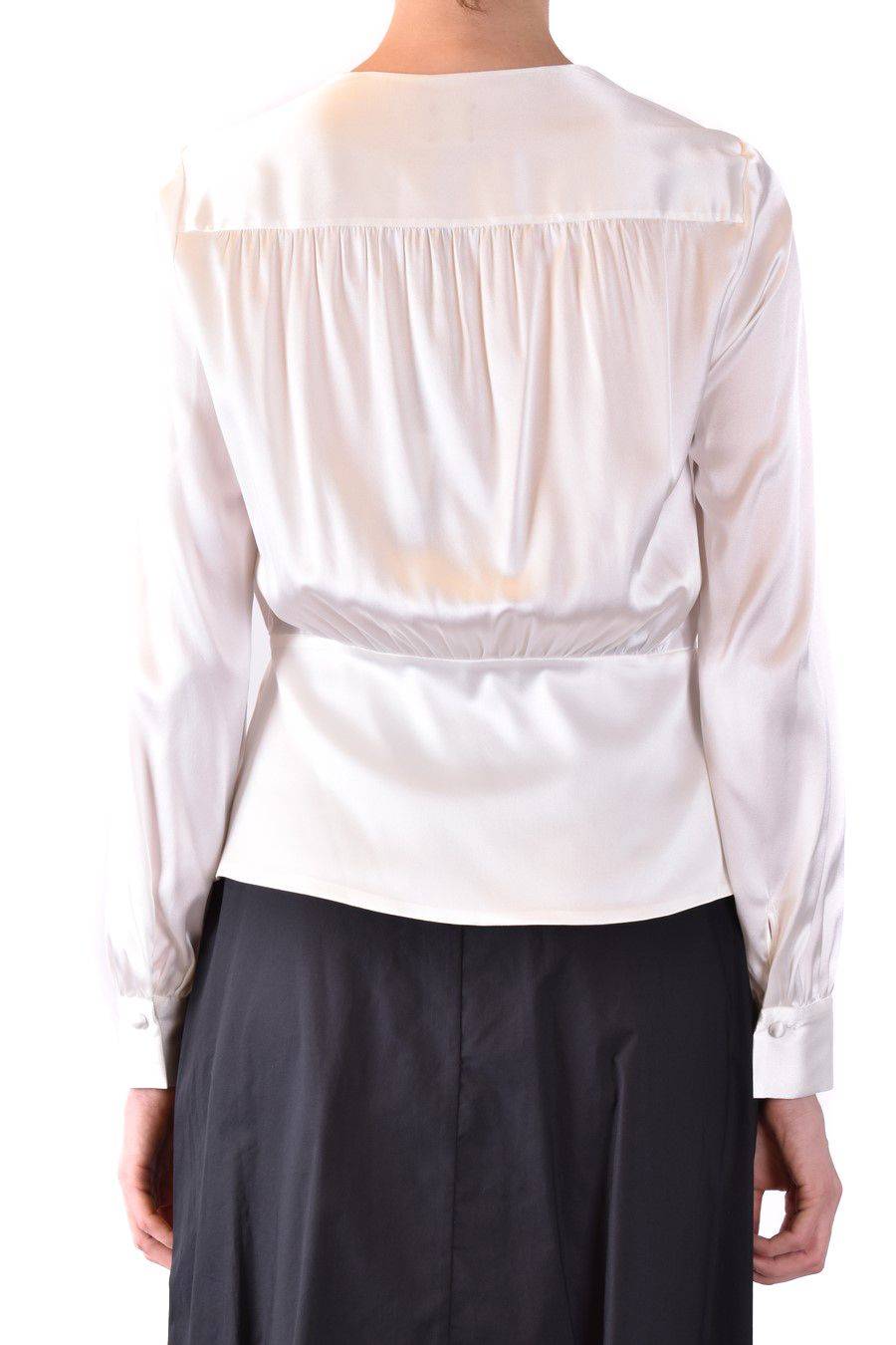 PINKO  Camicia Comfort Fit di Seta Bianca PINKO per Donna Online
