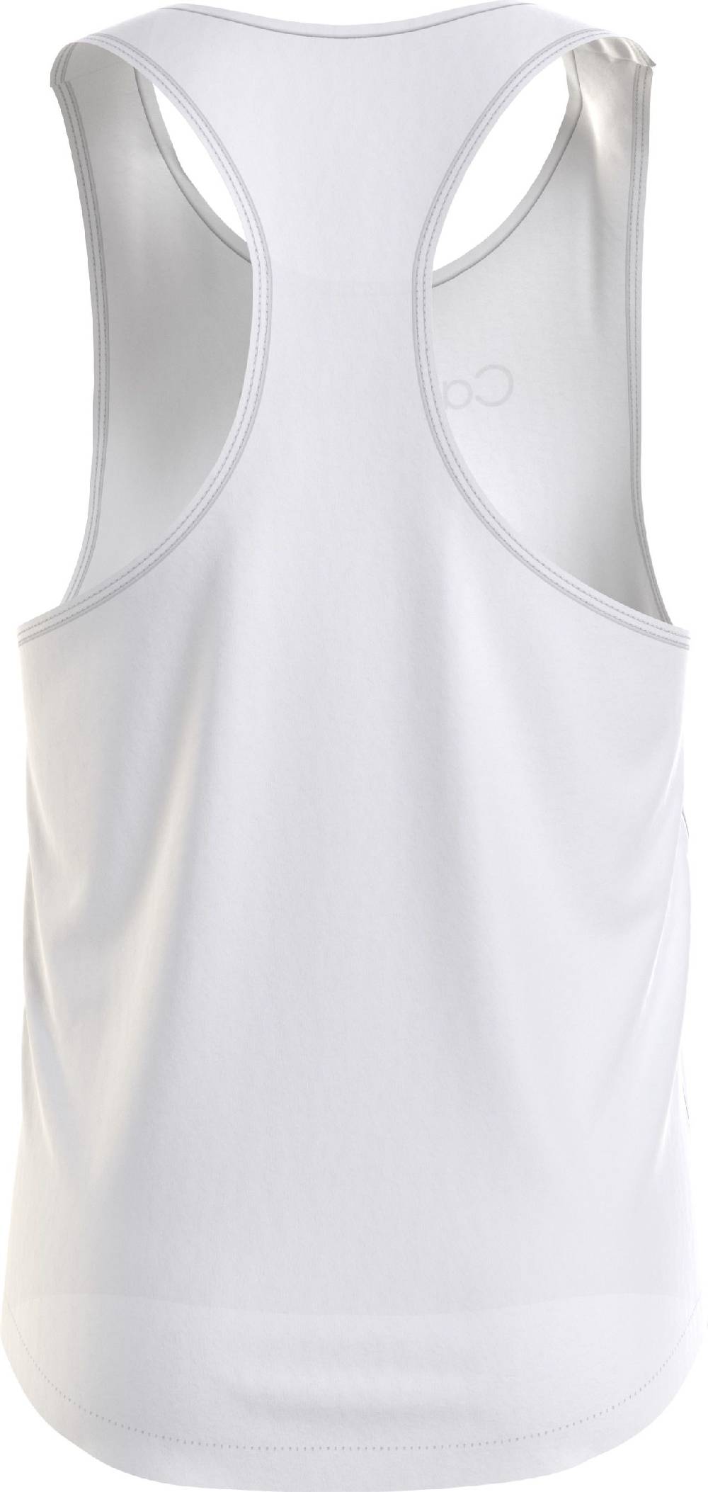 CALVIN KLEIN  T-Shirt Uomo Calvin Klein Bianca in Cotone e Lino Nuovo