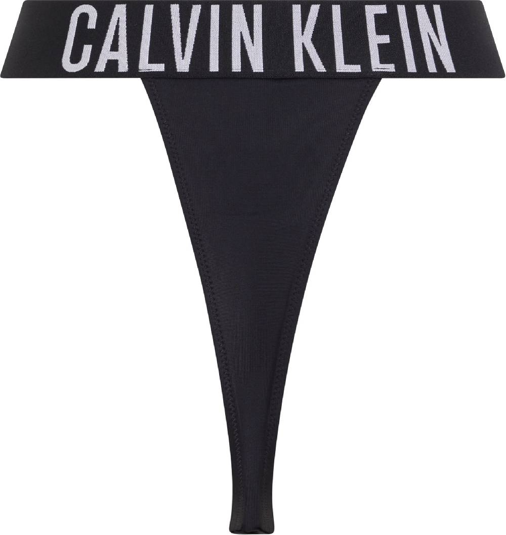 CALVIN KLEIN  Slip Bikini Calvin Klein Nero a Vita Alta Promozione