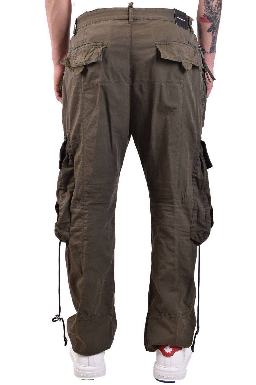 DSQUARED2  Pantaloni Verdi Elasticizzati da Uomo DSQUARED2 Sottocosto
