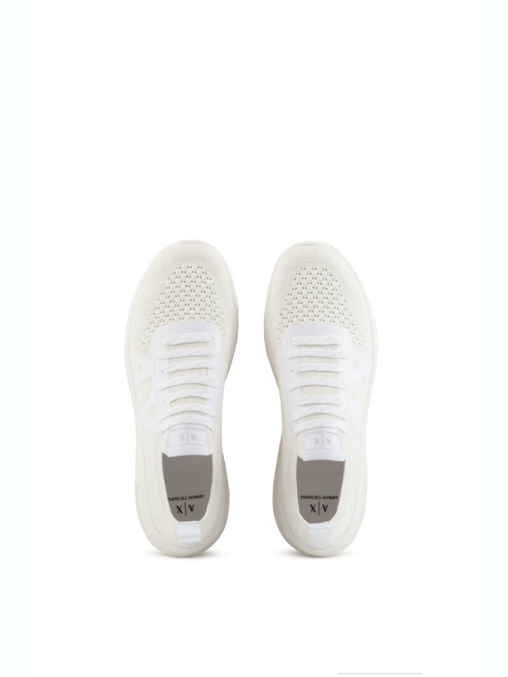ARMANI EXCHANGE  Sneakers Bianche in Pelle da Uomo Armani Exchange Online