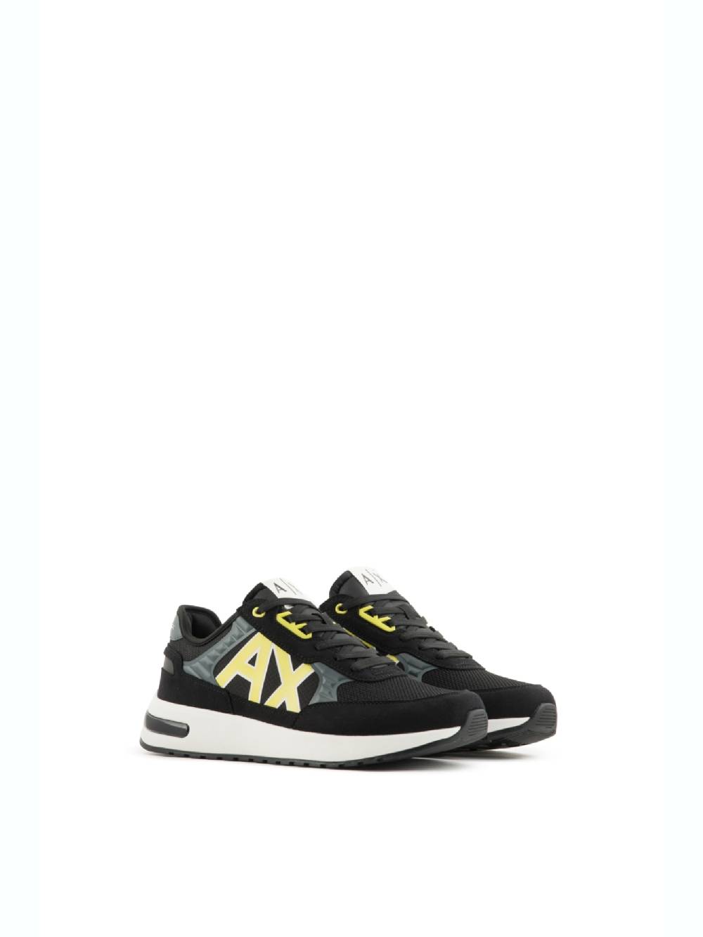 ARMANI EXCHANGE  Sneakers Uomo Armani Exchange Nero con Inserti in Camoscio Offerte