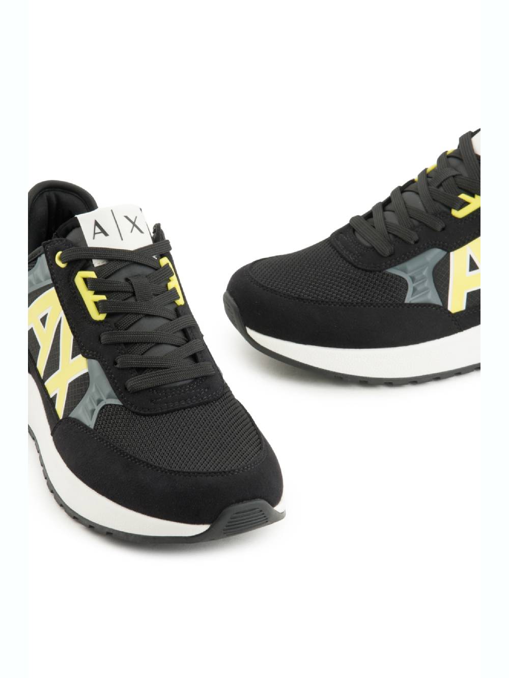 ARMANI EXCHANGE  Sneakers Uomo Armani Exchange Nero con Inserti in Camoscio Offerte