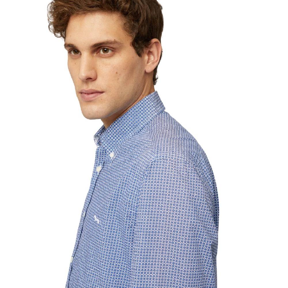 HARMONT & BLAINE  Camicia Uomo Harmont & Blaine Cotone Blu China Moda