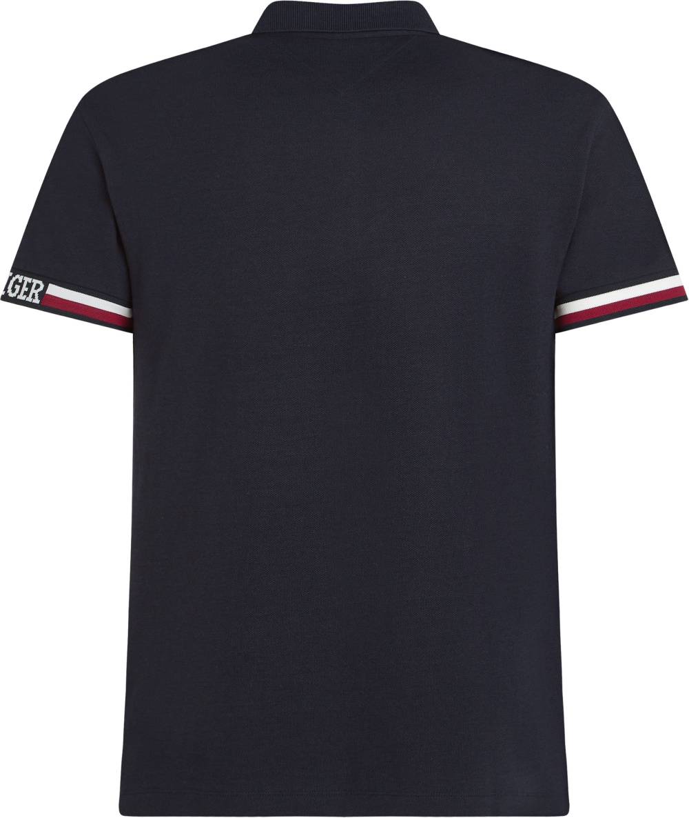 TOMMY HILFIGER  Polo Slim Fit Blu Tommy Hilfiger - Misto Cotone In Linea