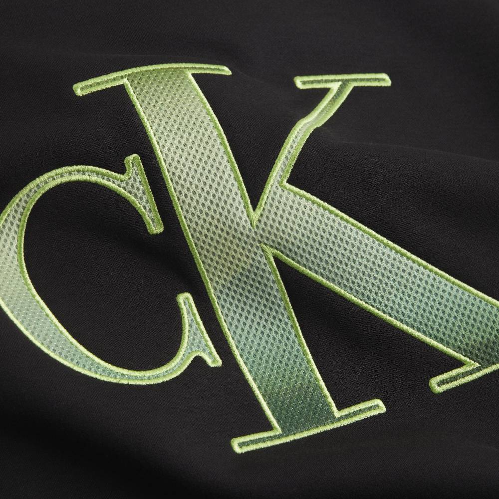 CALVIN KLEIN  Felpa Nera da Uomo Calvin Klein - 100% Poliestere Spedizione Gratuita