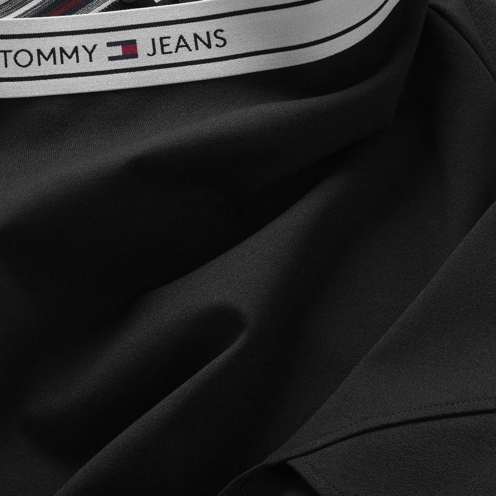 TOMMY JEANS  Gonna Nera Tommy Jeans - Tessuto Elasticizzato Viscosa Donna Acquista Ora