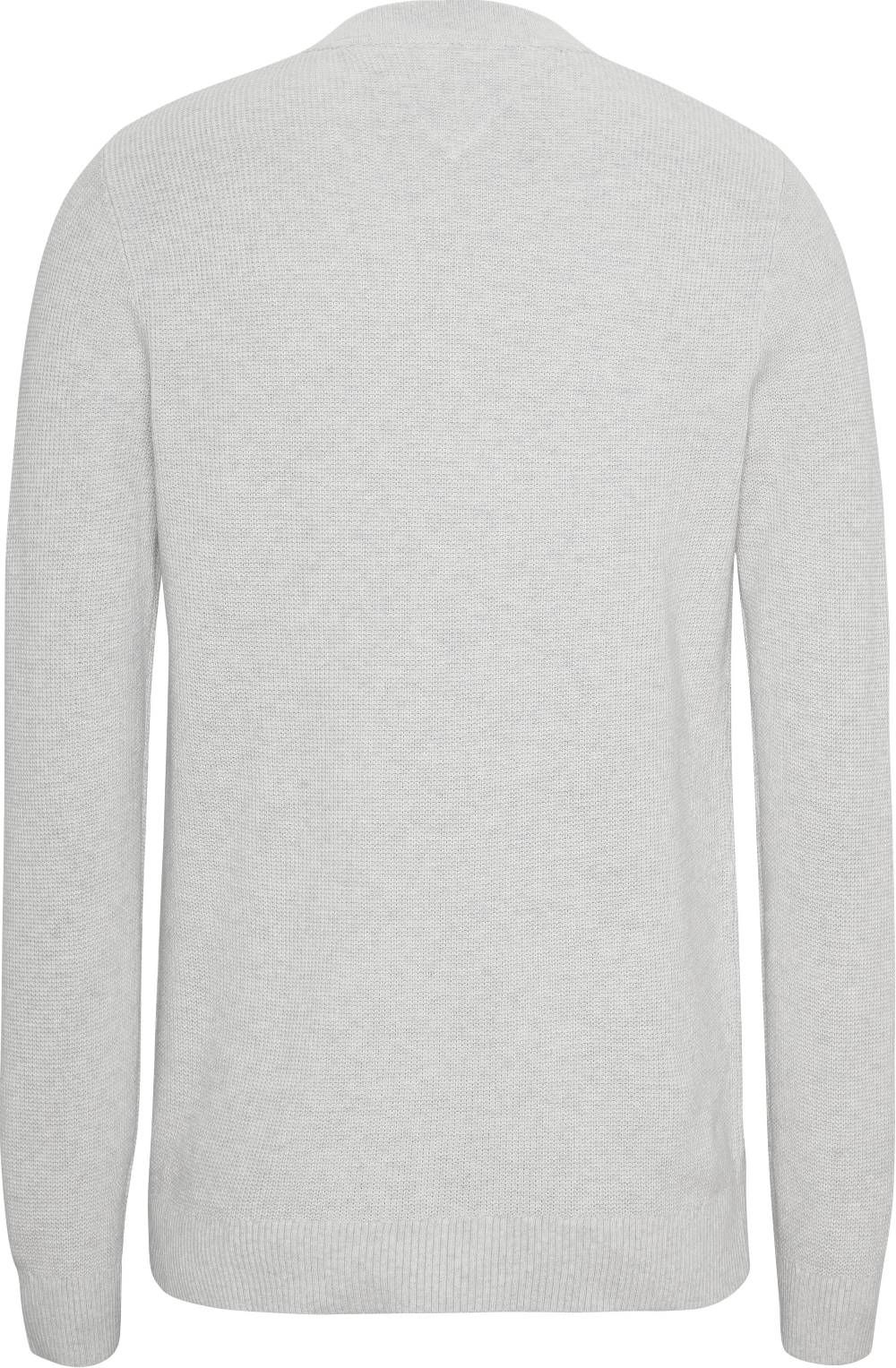 TOMMY JEANS  Felpa Grigia di Cotone Tommy Jeans Uomo Consegna Veloce