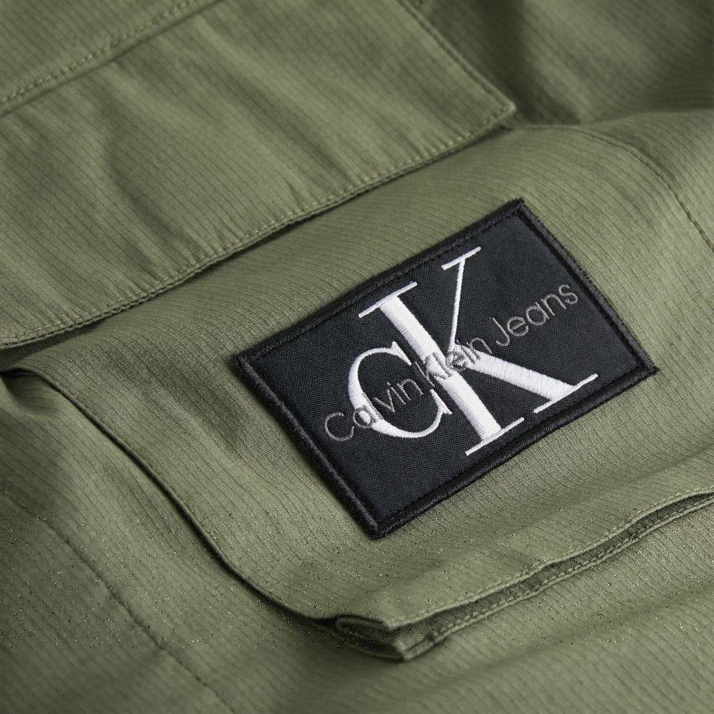 CALVIN KLEIN  Giacca Verde in Cotone Stretch Uomo Calvin Klein Promozione Limitata