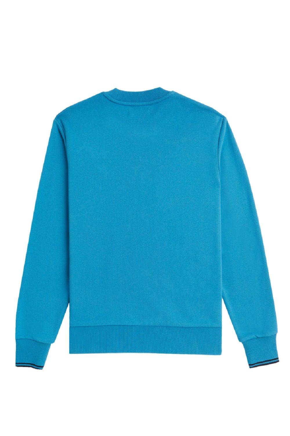 FRED PERRY  Felpa di Cotone Blu Uomo Fred Perry Shopping Online