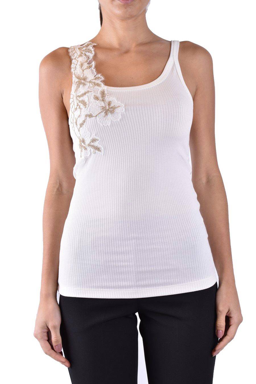 ERMANNO SCERVINO  Maglia Cotone Bianco Avorio Ermanno Scervino Donna Prezzo Ridotto