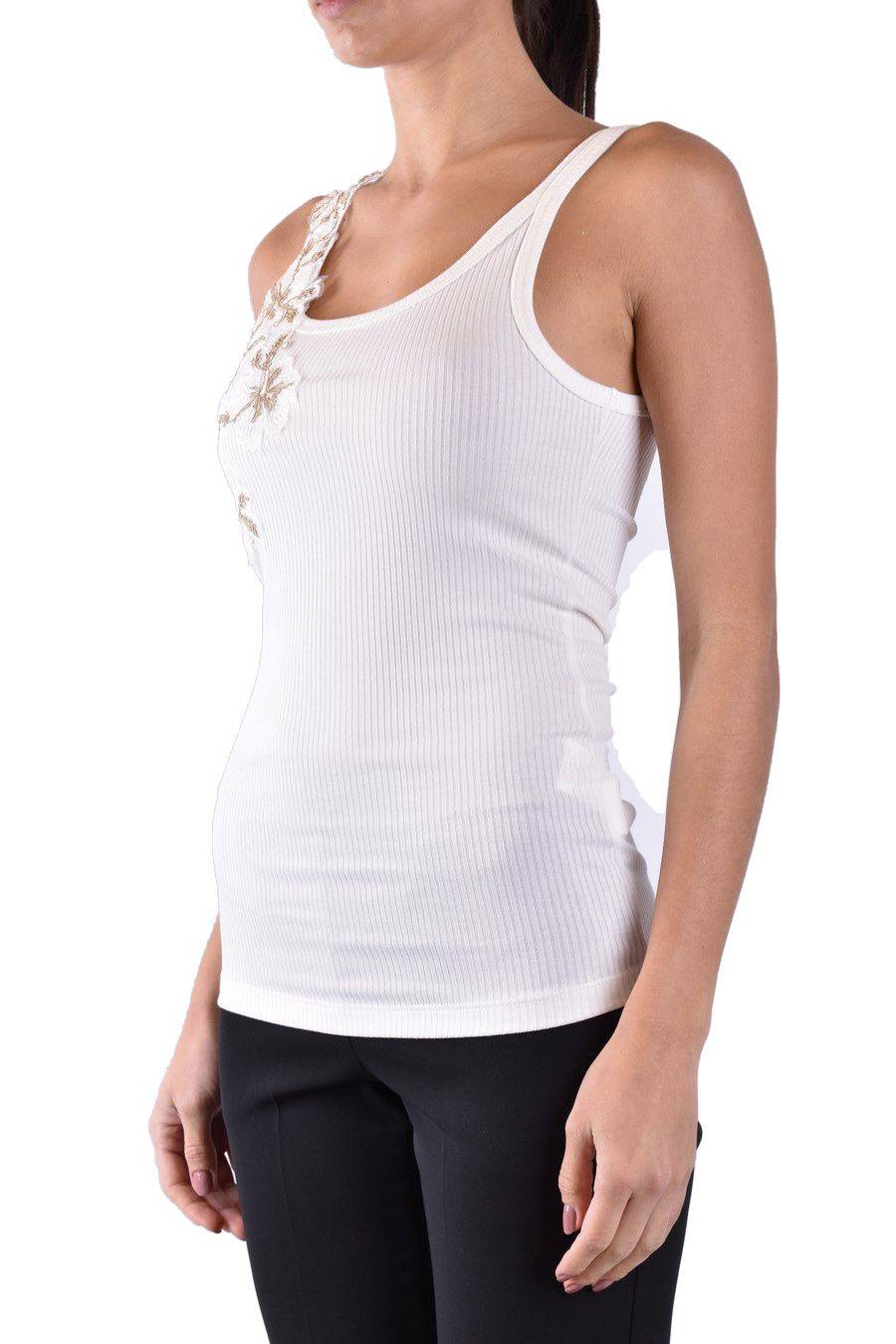 ERMANNO SCERVINO  Maglia Cotone Bianco Avorio Ermanno Scervino Donna Prezzo Ridotto