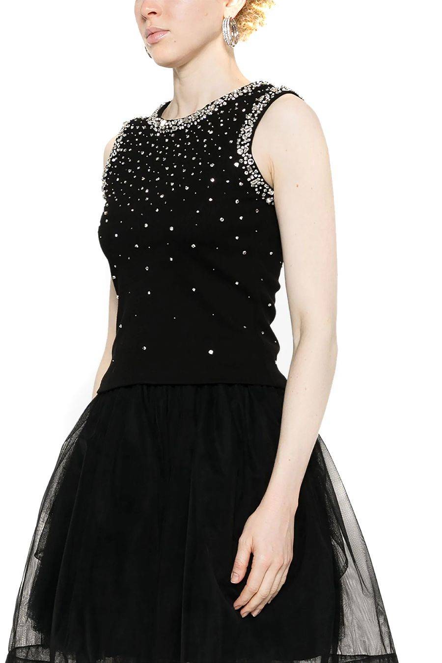 DES PHEMMES  Maglia Nera in Cotone DES PHEMMES per Donna - DP613110 Outlet