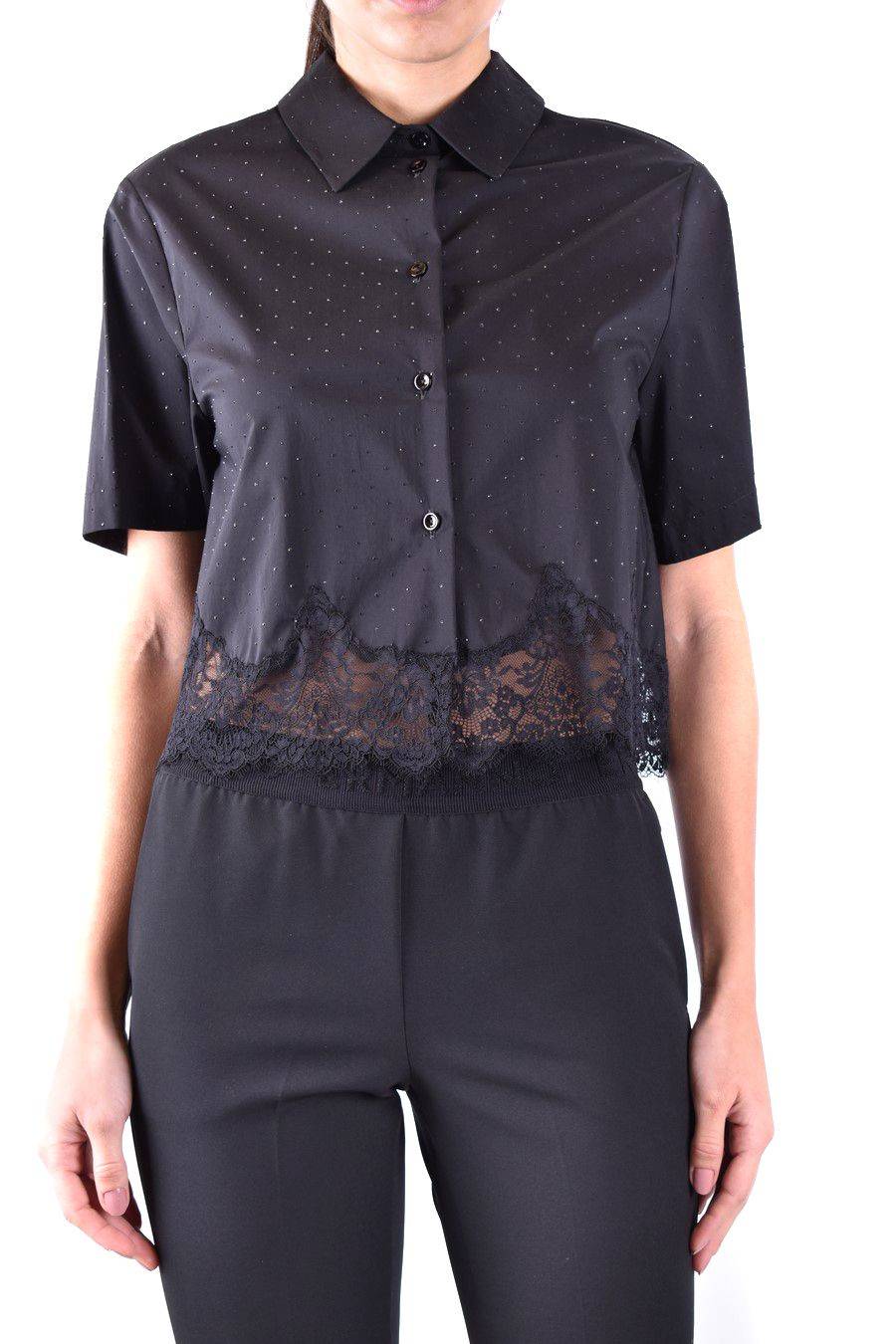 ERMANNO SCERVINO  Camicia Nera in Cotone Ermanno Scervino da Donna Saldi