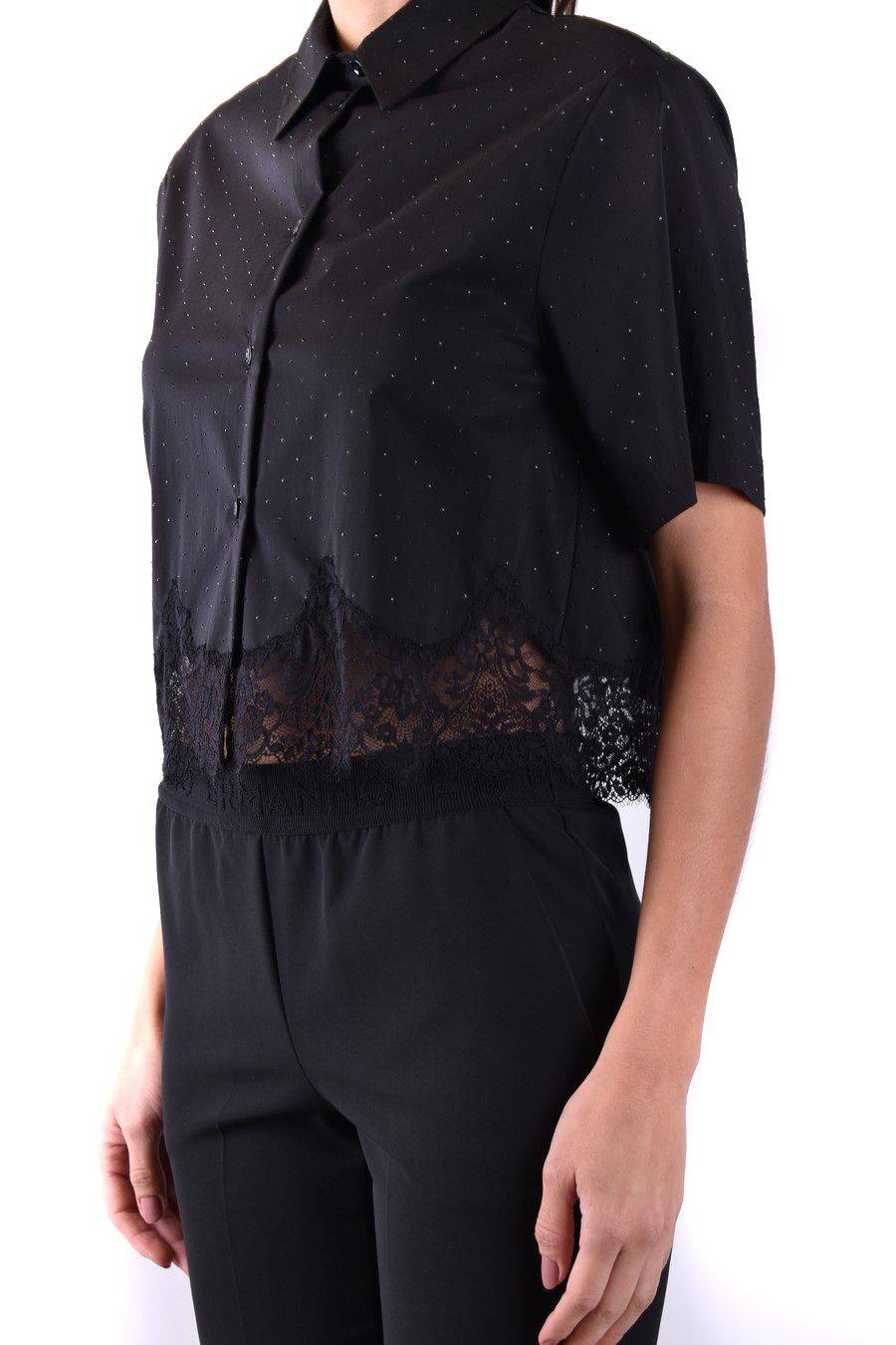 ERMANNO SCERVINO  Camicia Nera in Cotone Ermanno Scervino da Donna Saldi