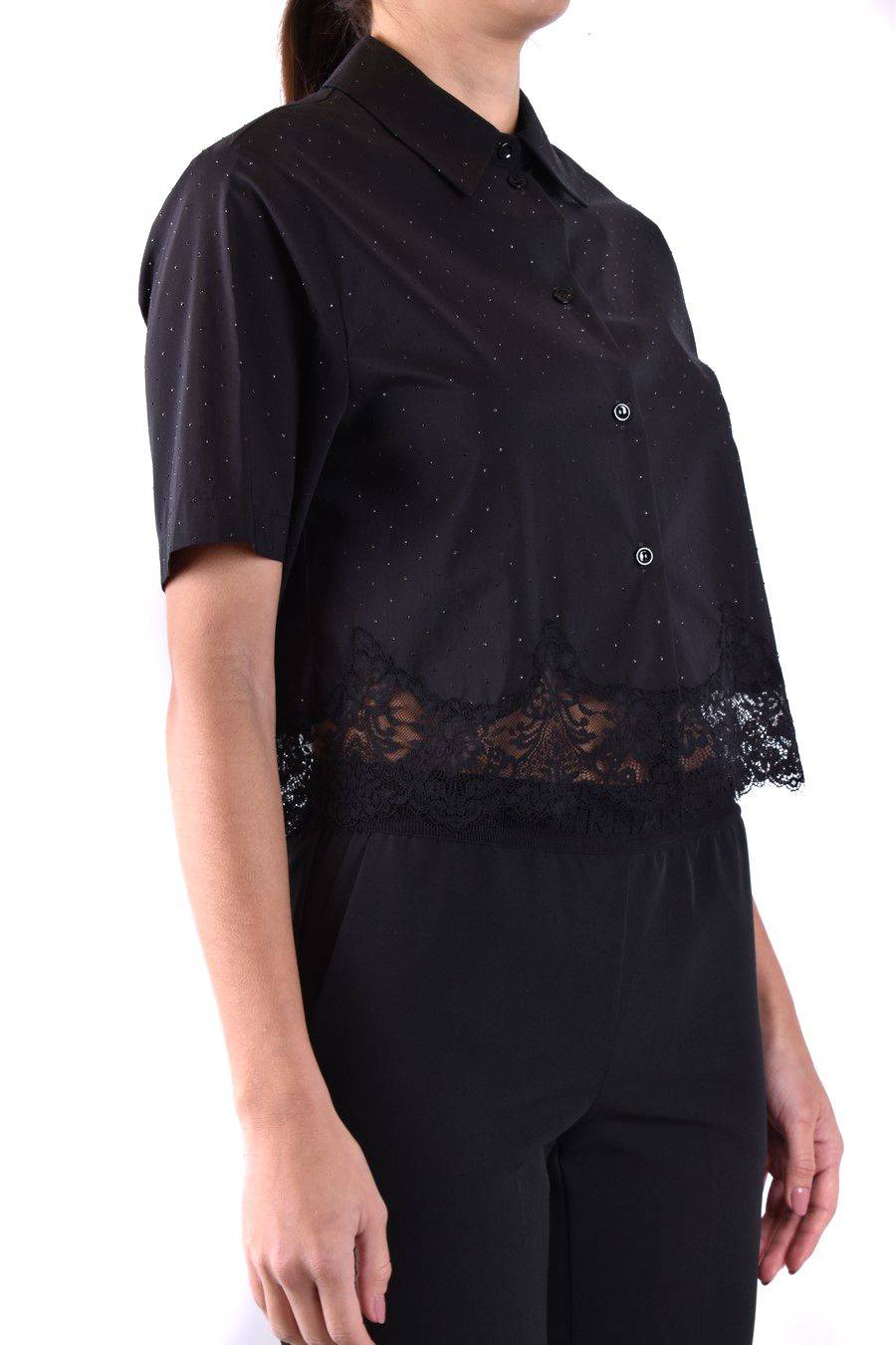 ERMANNO SCERVINO  Camicia Nera in Cotone Ermanno Scervino da Donna Saldi