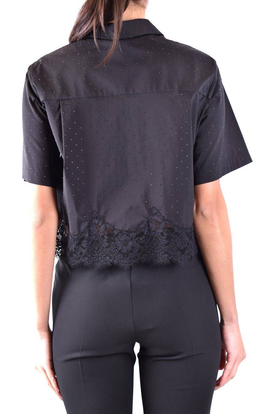 ERMANNO SCERVINO  Camicia Nera in Cotone Ermanno Scervino da Donna Saldi