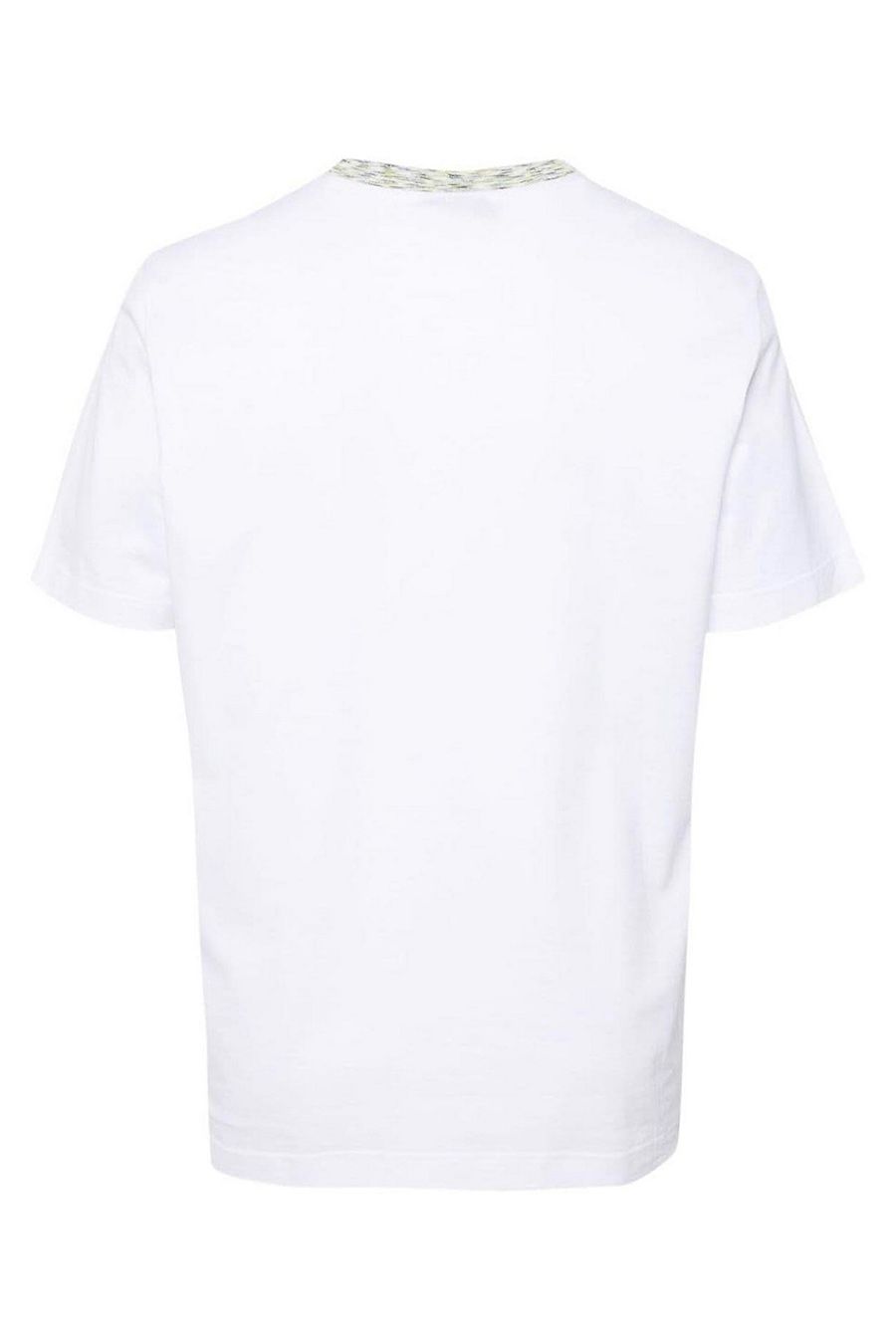 MISSONI  T-Shirt Bianca in Cotone Missoni Uomo UC22SL01-BJ0002-AS01BF Saldi Di Fabbrica