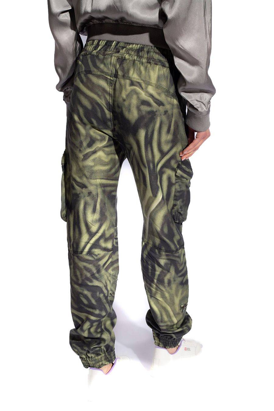 DIESEL  Pantaloni Diesel Multicolor in Lyocell per Donna - A12216 0WGAL5AFA Moda