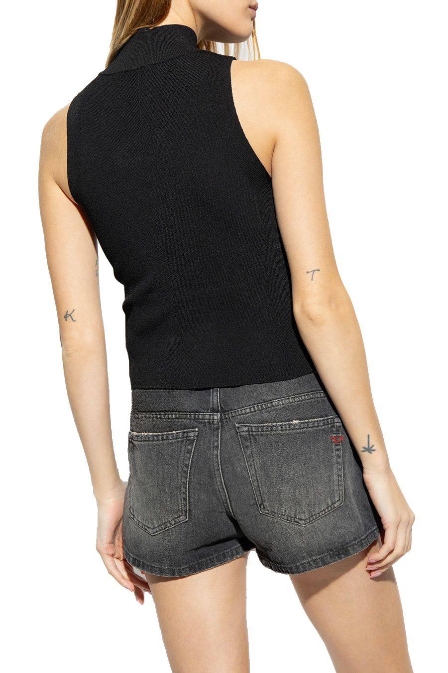DIESEL  Top Nero in Cotone Diesel da Donna - A13020 0DLAX9XX Qualità