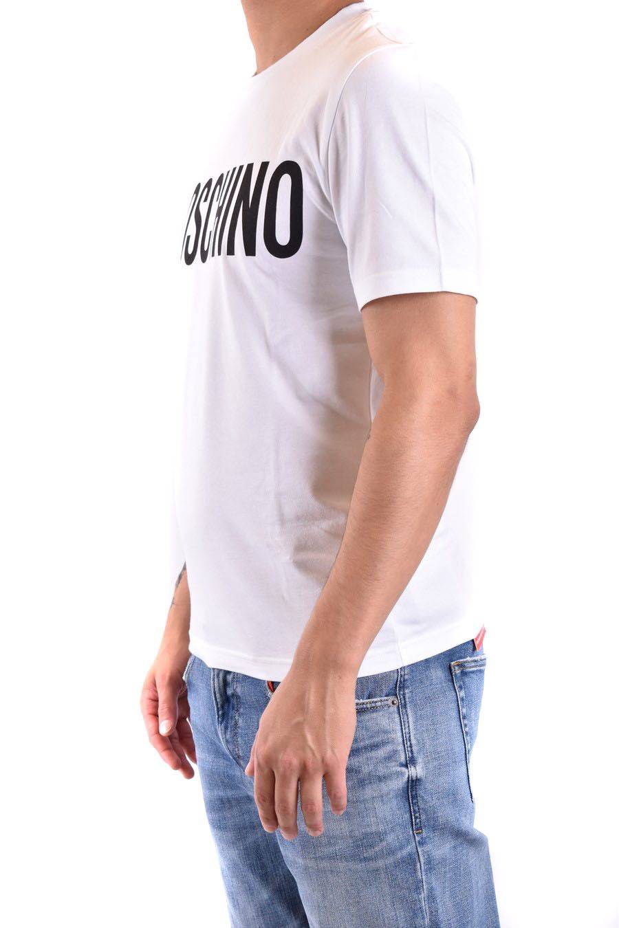 MOSCHINO  Polo Bianca in Cotone da Uomo Moschino A0702 20391001 Vendita