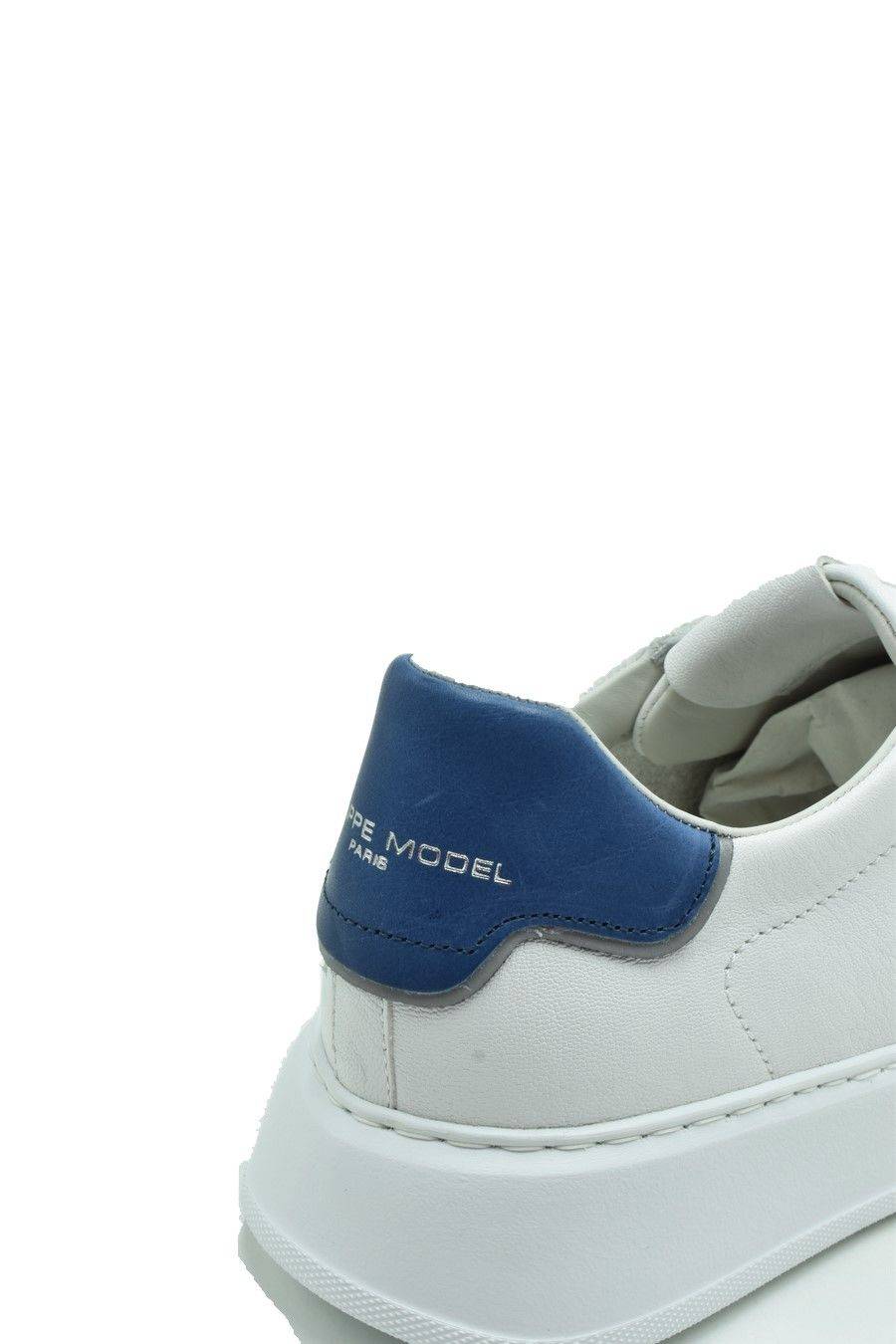 PHILIPPE MODEL  Sneakers Philippe Model Uomo in Pelle Bianca BTLUWX13 Spedizione Gratuita