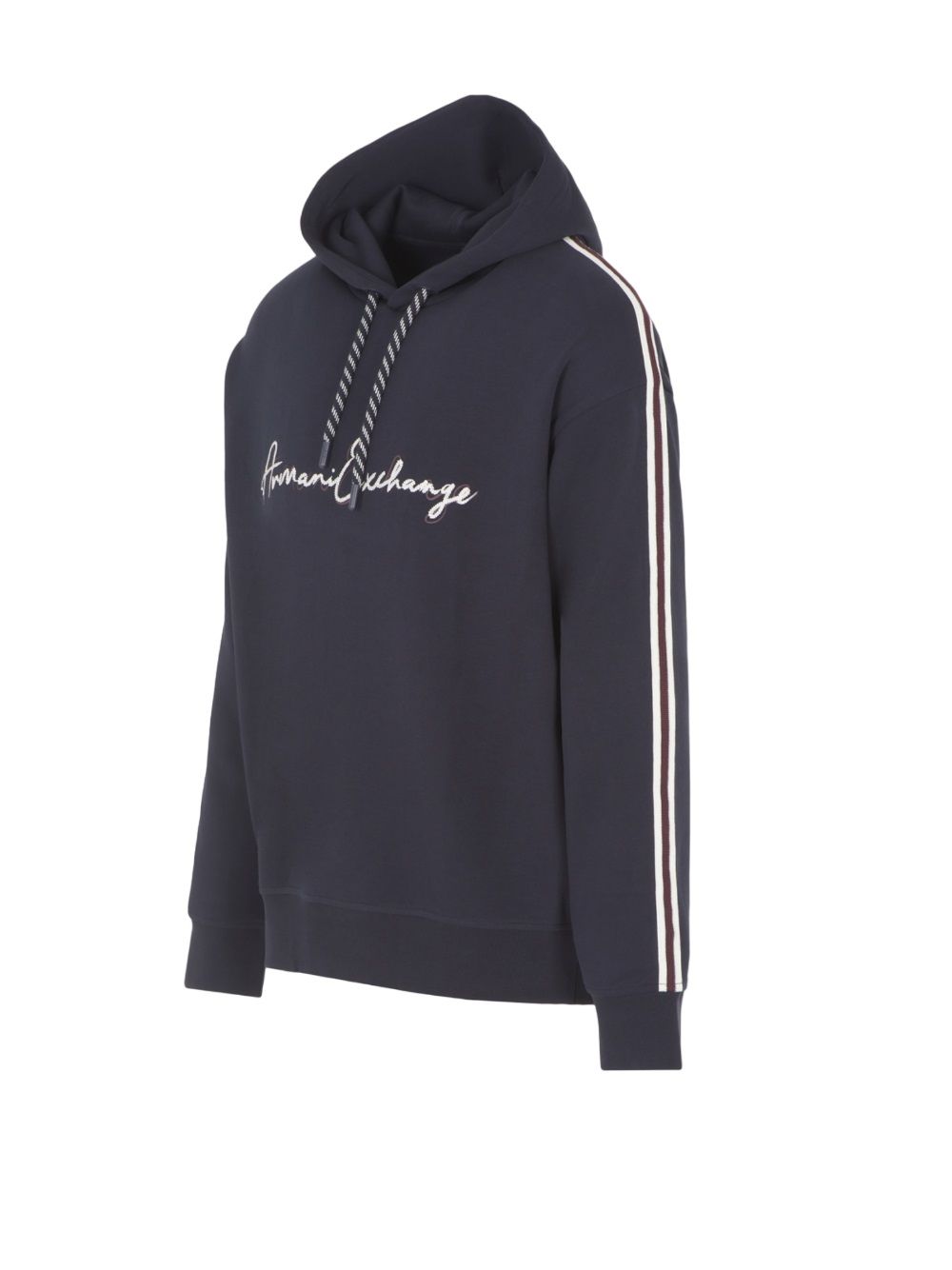 ARMANI EXCHANGE  Felpa con Cappuccio in Cotone Blu - Armani Exchange Uomo Pezzi Unici