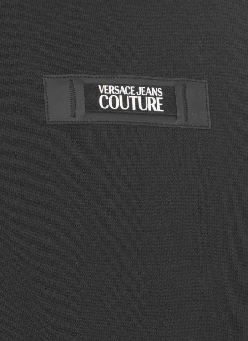 VERSACE JEANS COUTURE  Felpa Versace Jeans Couture in Cotone Nero Uomo Qualità Garantita