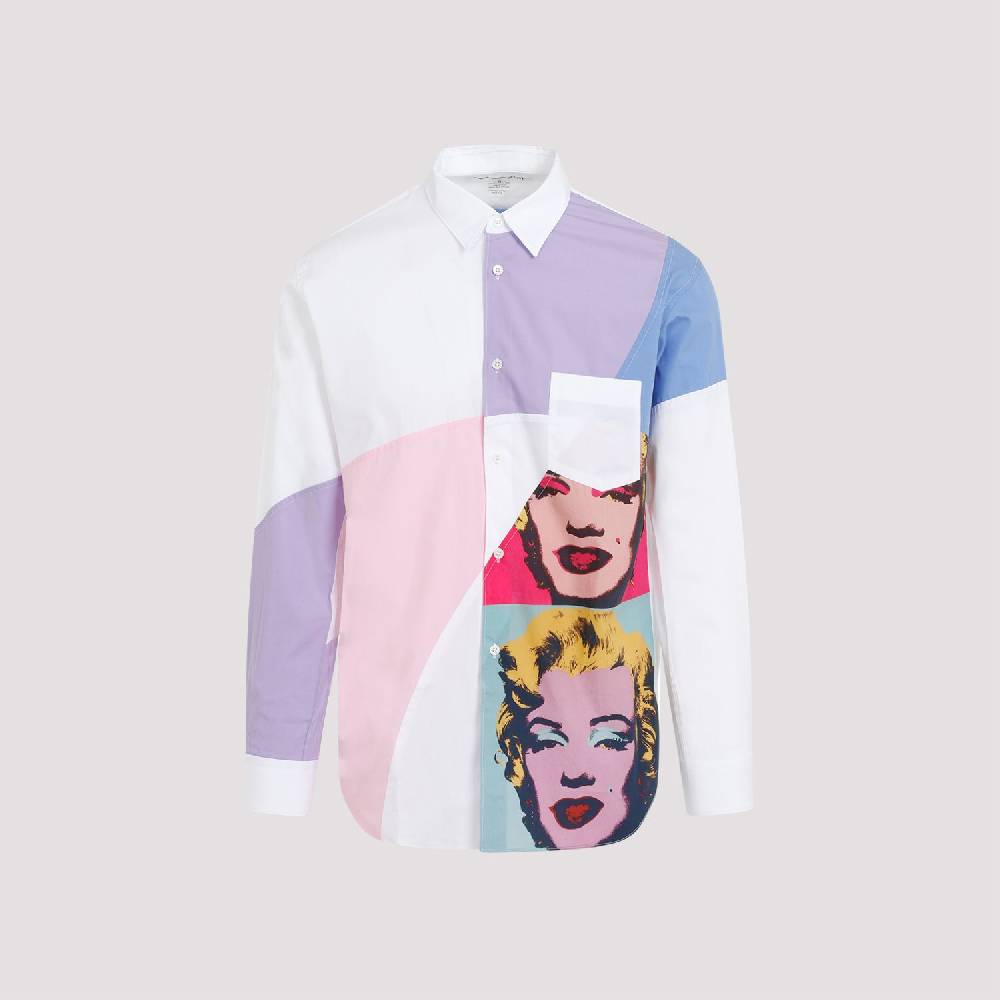 COMME DES GARÇONS SHIRT  Camicia Poplin Patchwork Andy Warhol da Uomo Comme des Garçons Shopping Online